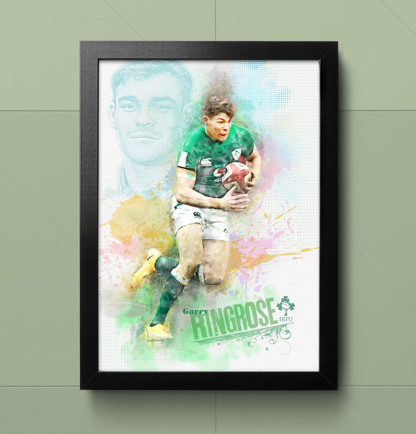 Garry Ringrose - Irish Rugby Art Print
