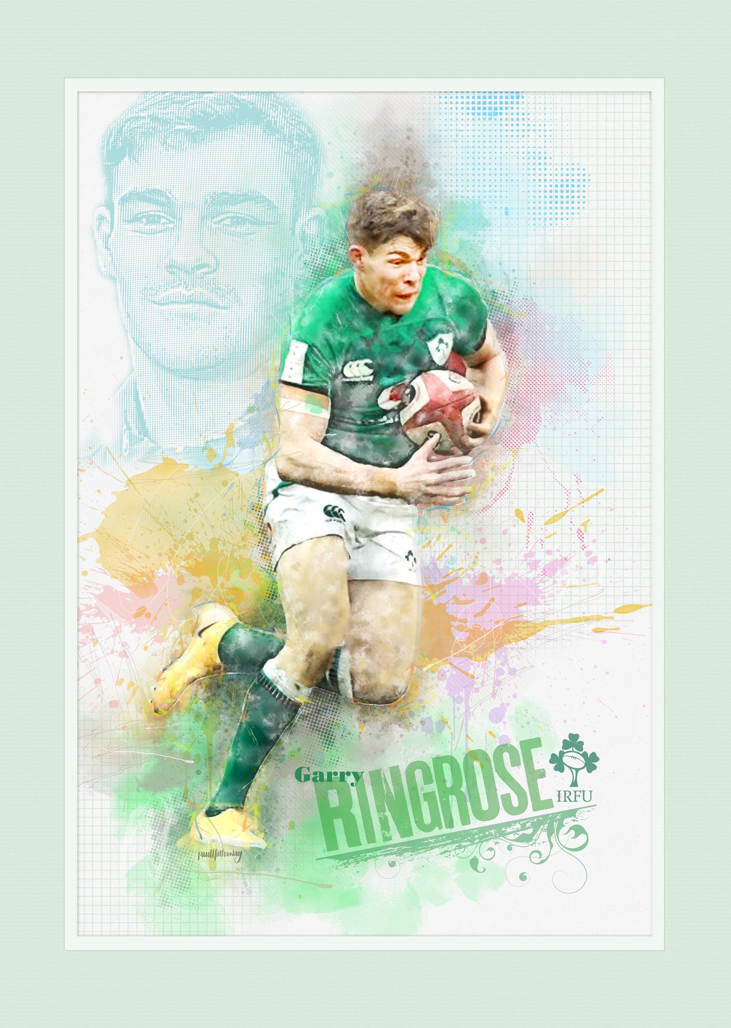 Garry Ringrose - Irish Rugby Art Print