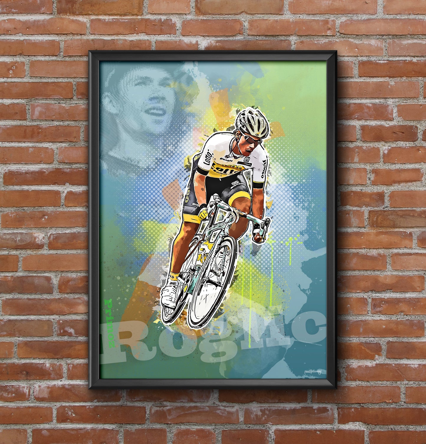 Primoz Roglic - Cycling Art Print - Option 2