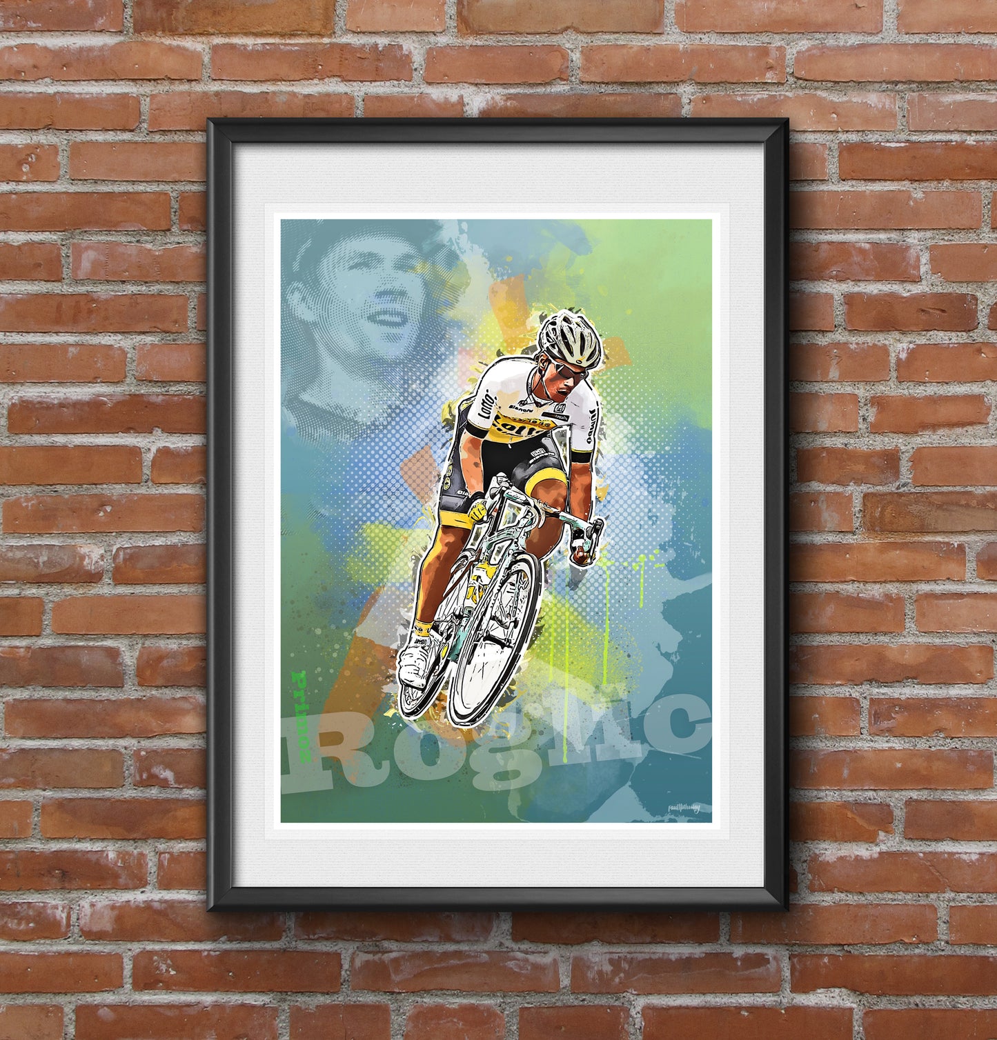 Primoz Roglic - Cycling Art Print - Option 2