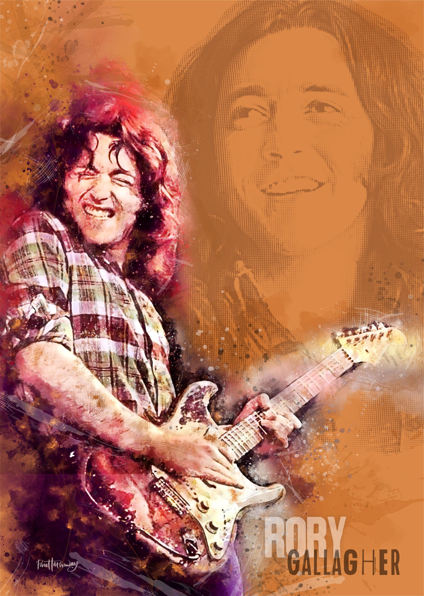 rory gallagher art print