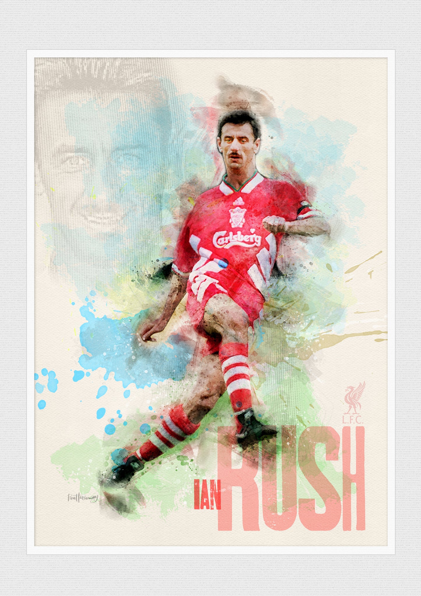 Ian Rush, Liverpool FC - Football Art Print