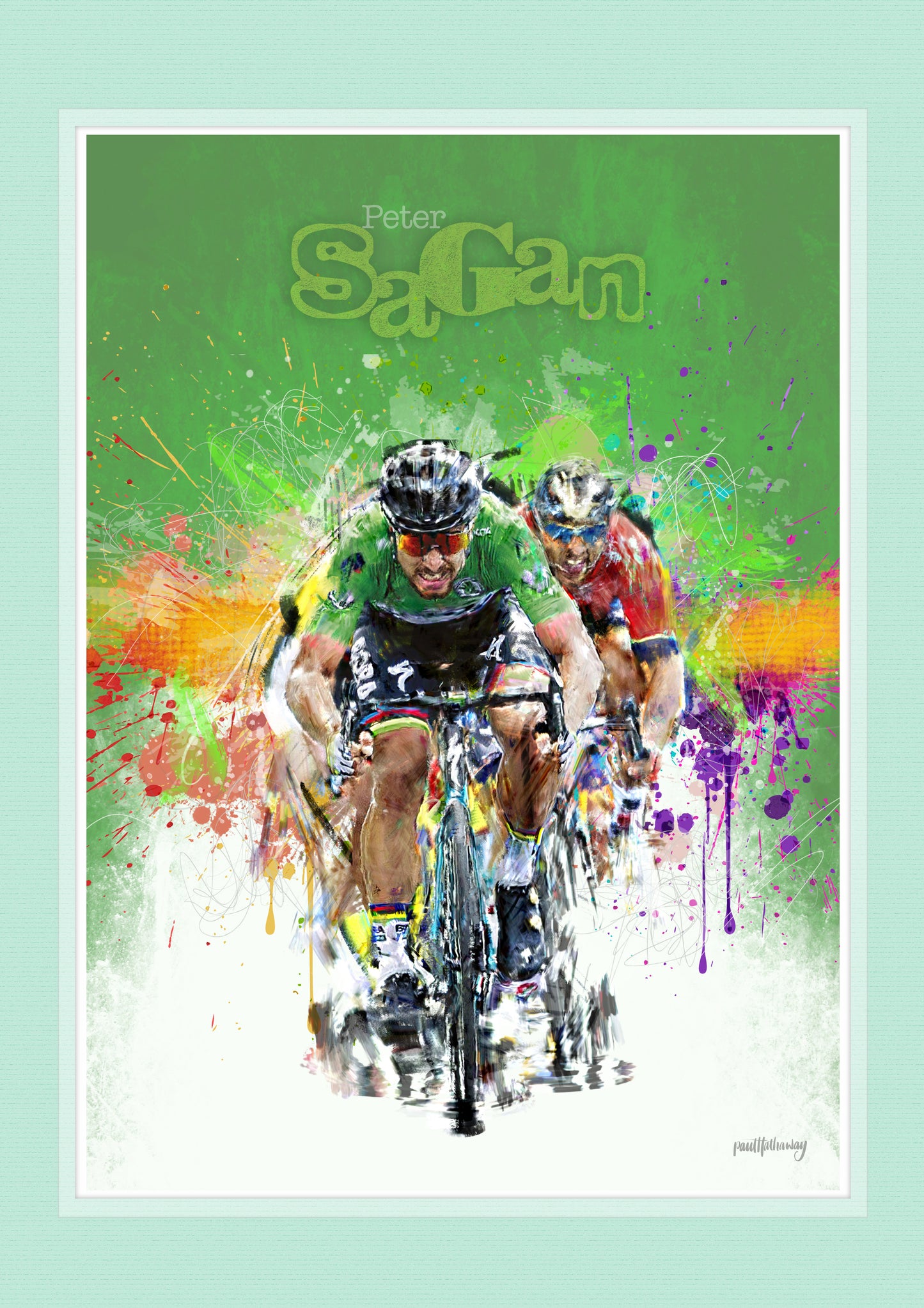 Peter Sagan - Cycling Art Print - Option 2