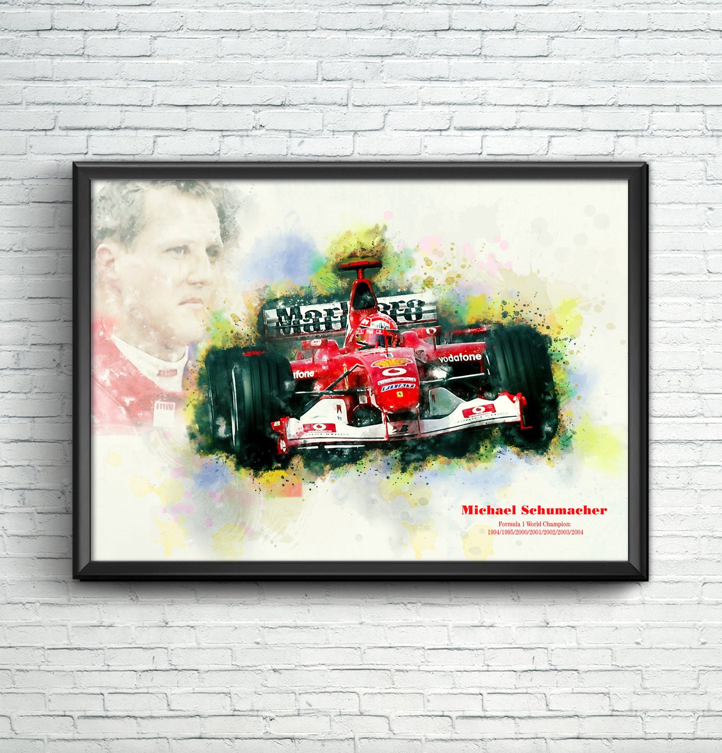 michael schumacher formula 1 poster