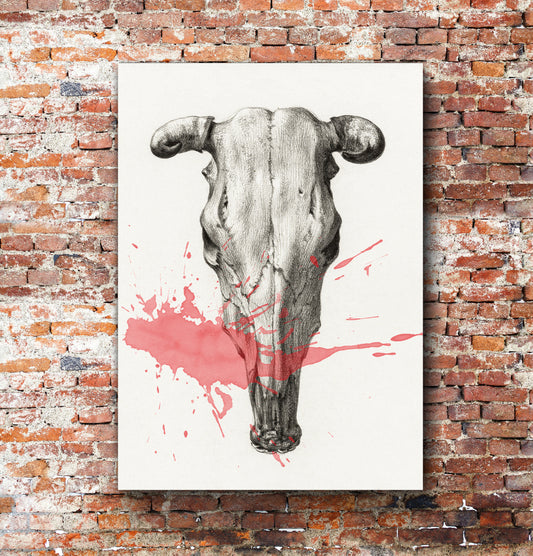 skull art print