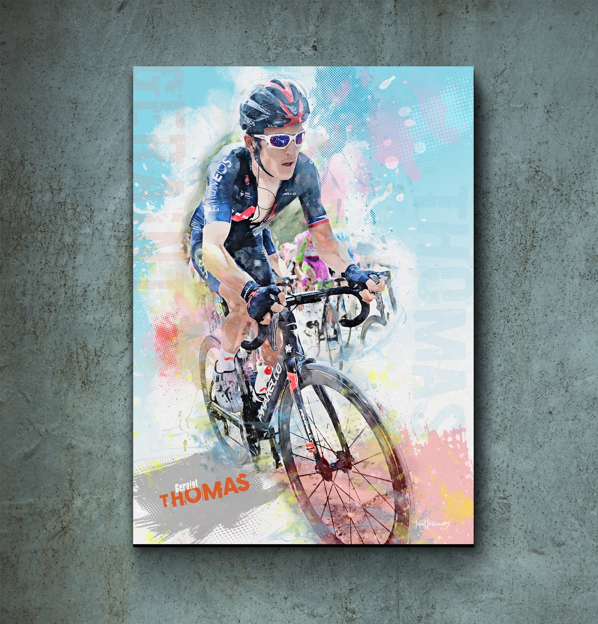 geraint thomas, tour de france poster
