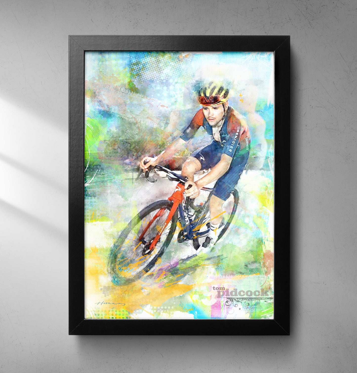 Tom Pidcock - Cycling Art Print 3