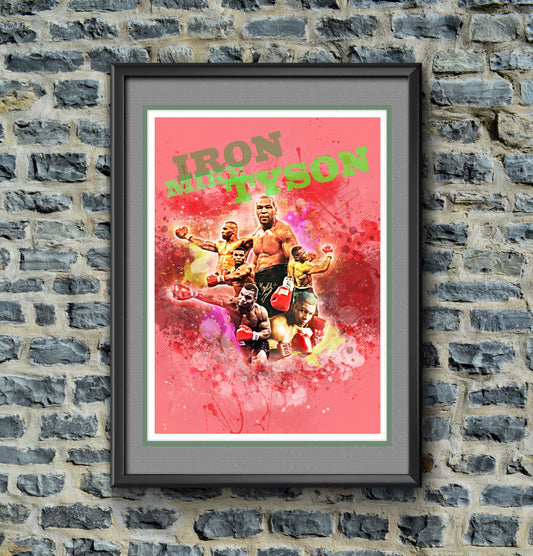 mike tyson art print