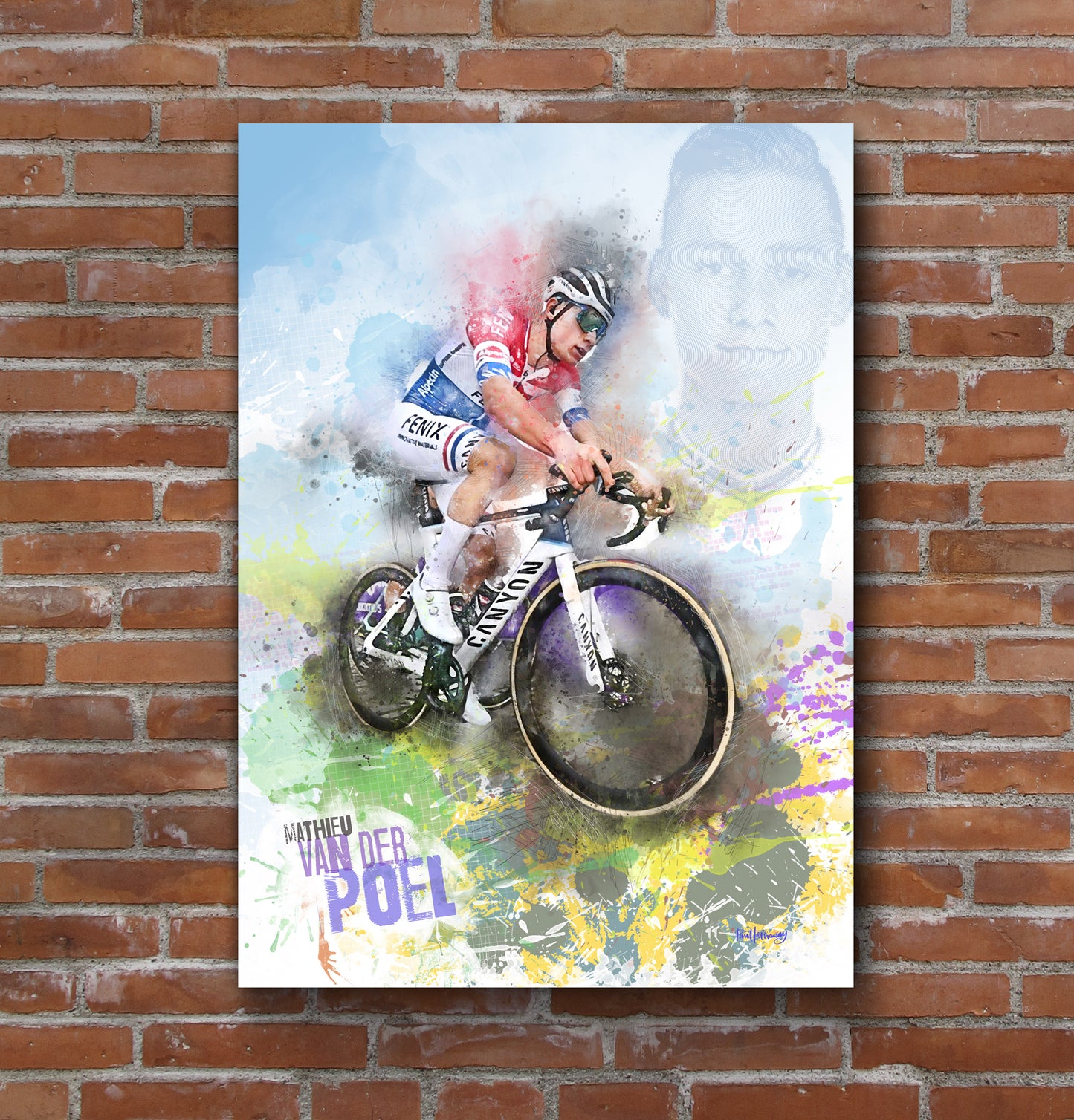 mathieu van der poel cycling poster