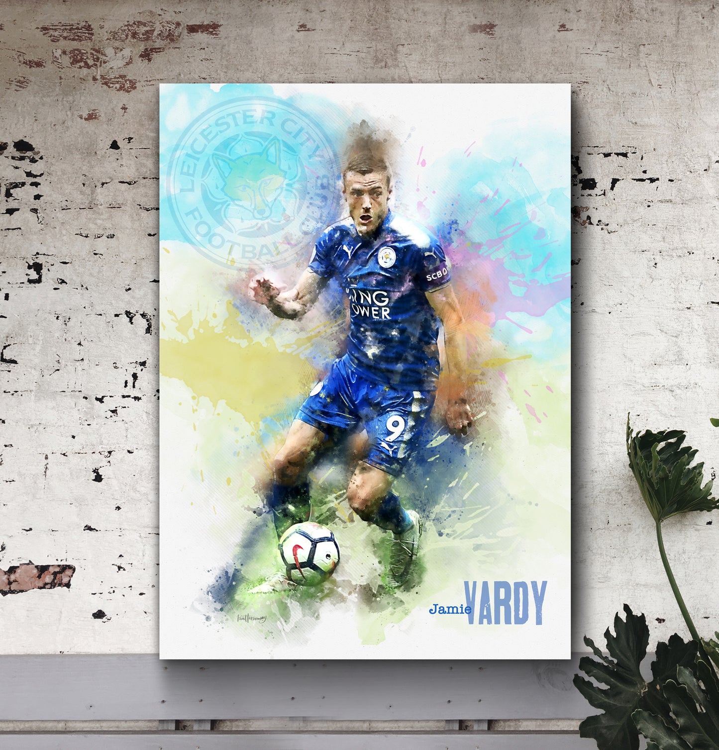 jamie vardy poster print