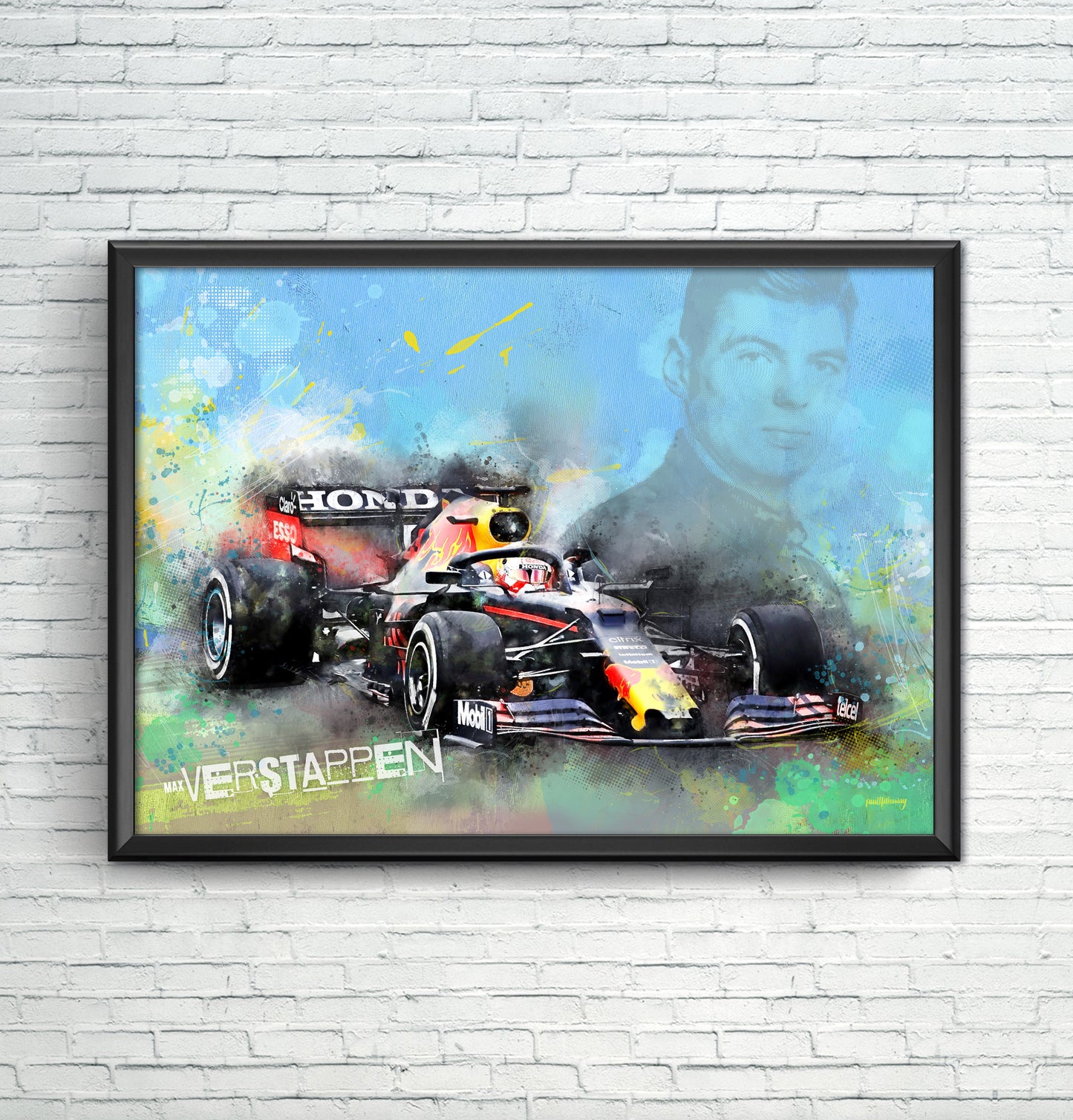 Max Verstappen - Motor Racing Art Print