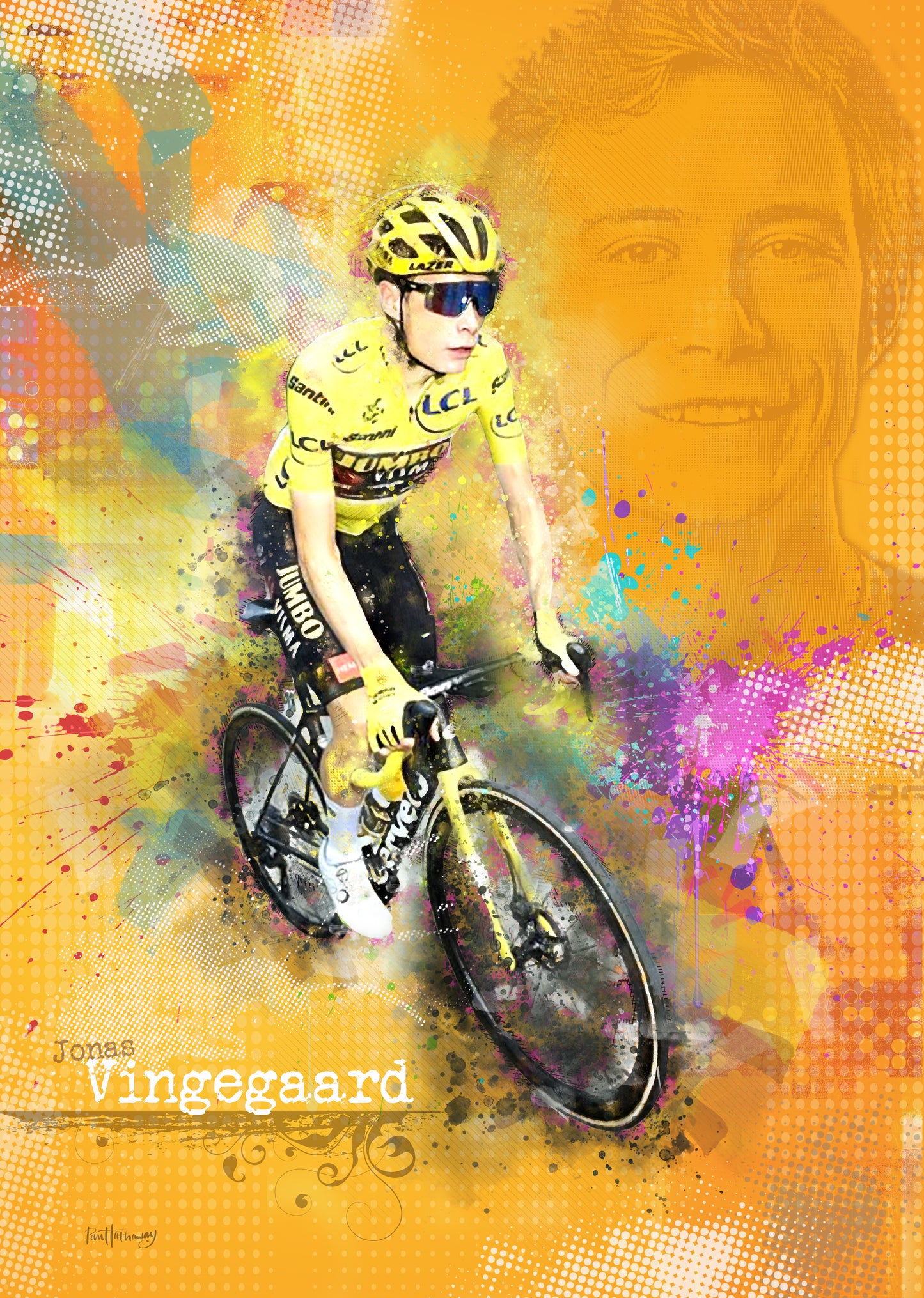 jonas vingegaard art poster