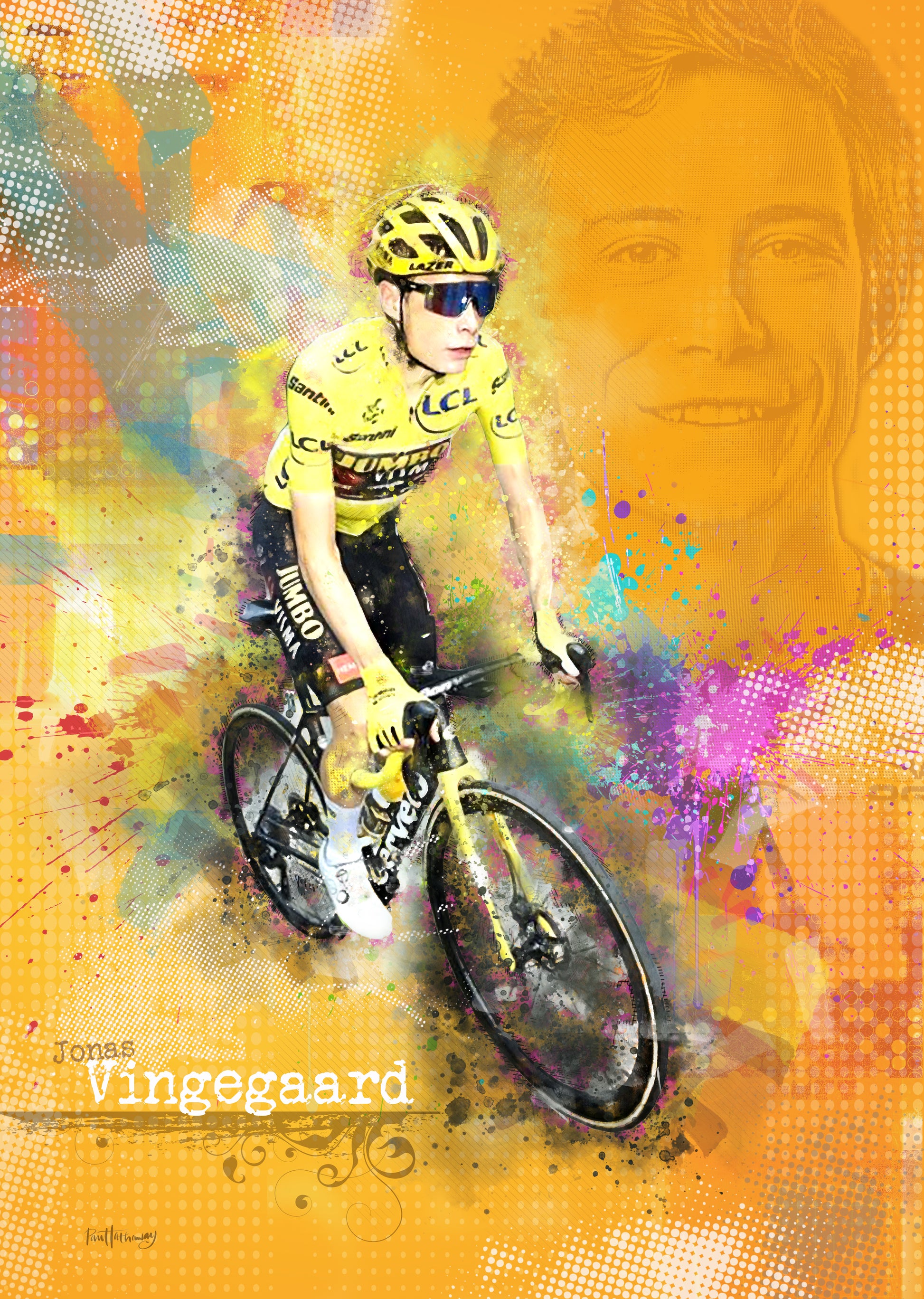 jonas vingegaard art poster