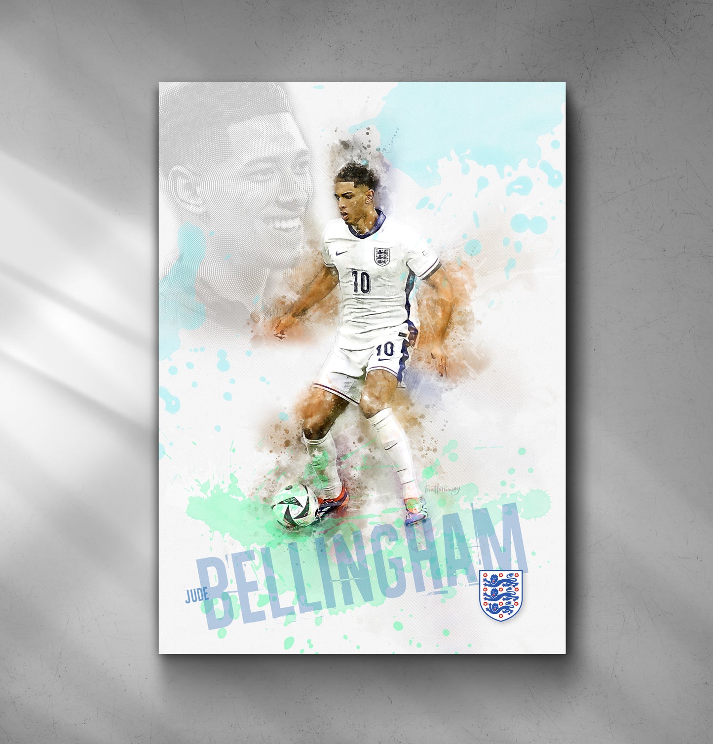 Jude Bellingham - England Football Art Print