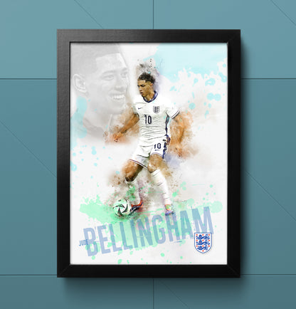 Jude Bellingham - England Football Art Print