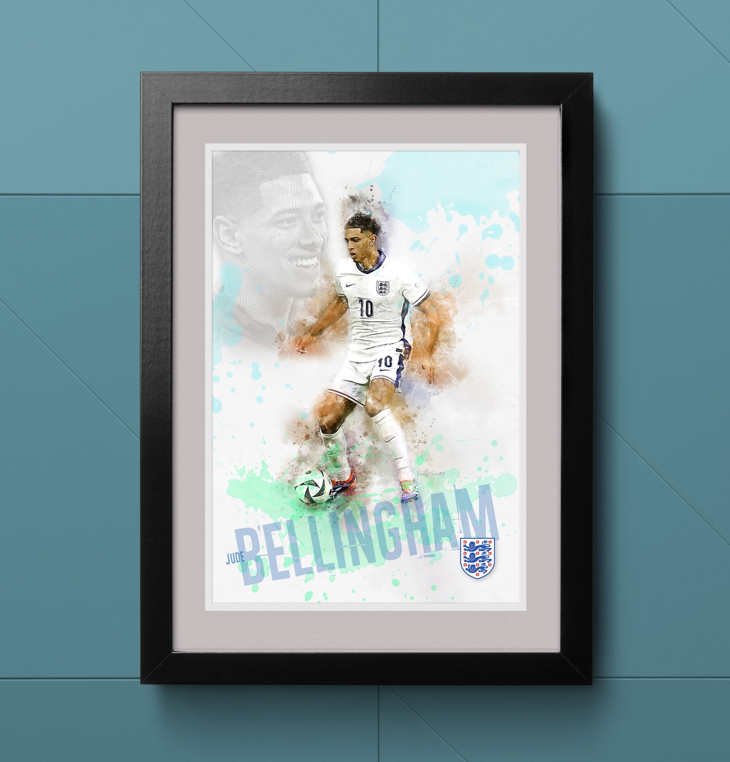 Jude Bellingham - England Football Art Print