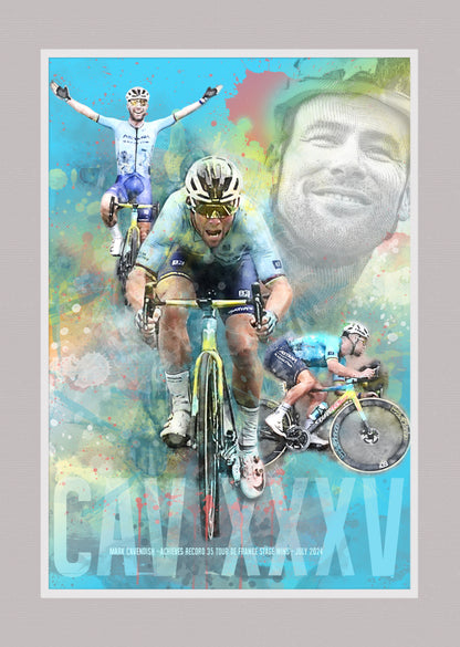 Mark Cavendish - Cycling Art Print - Option 5