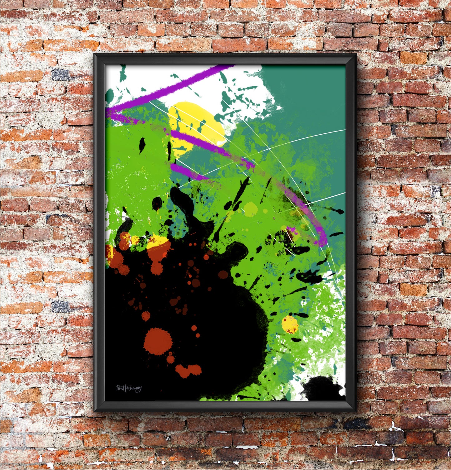 Drippy No.2 - Abstract Wall Art Print