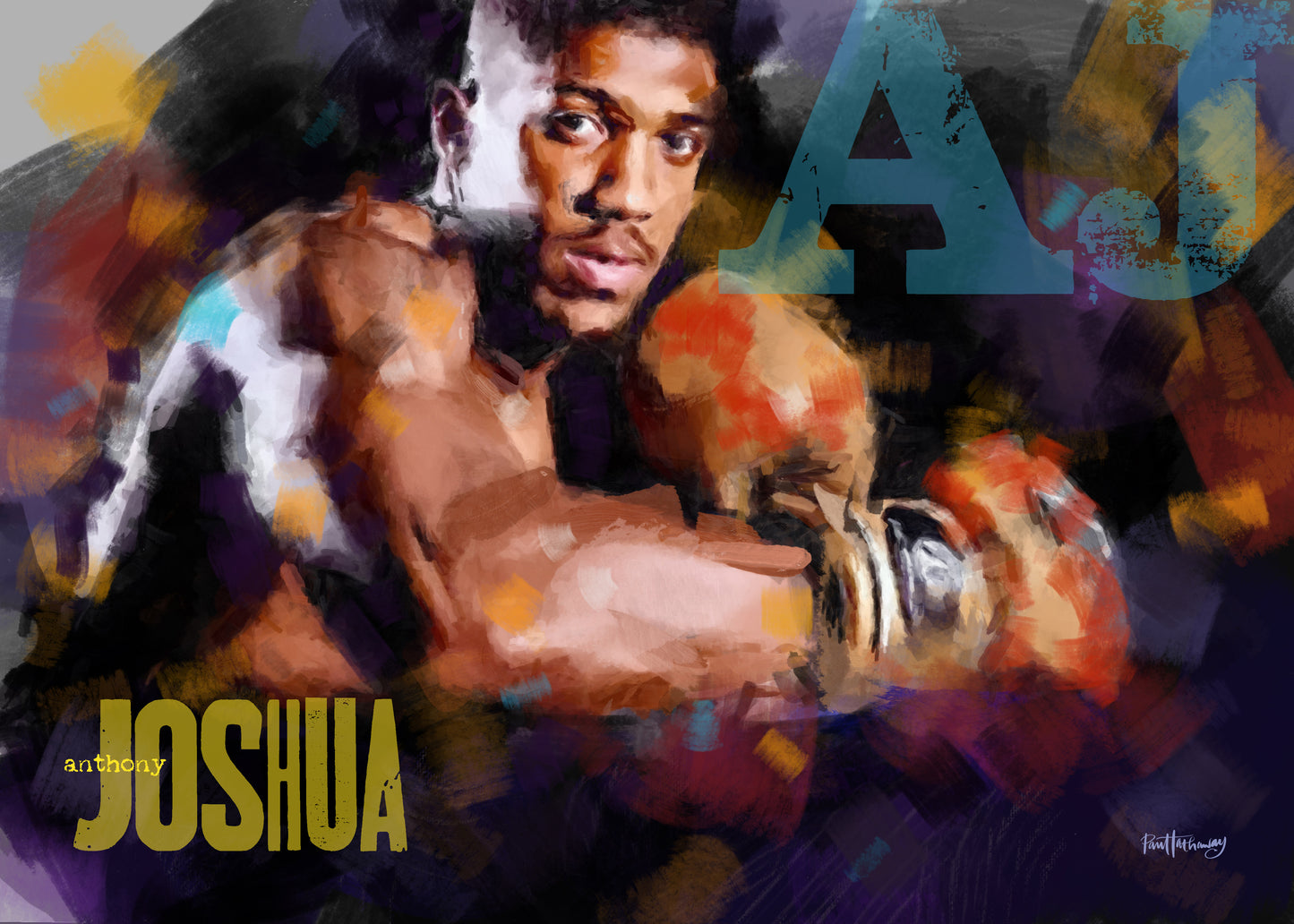 Anthony Joshua - Boxing Art Print - Option 1