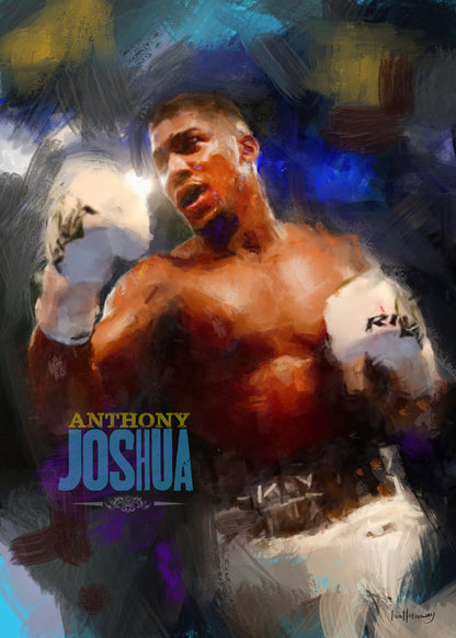 Anthony Joshua - Boxing Art Print - Option 2
