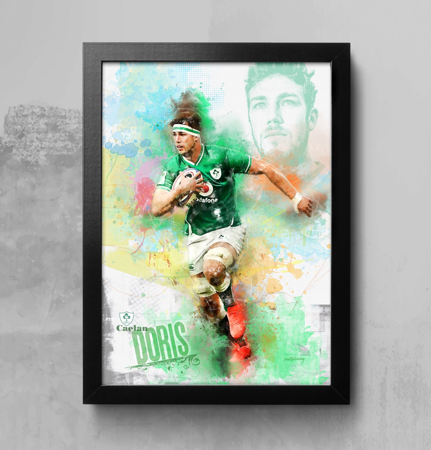 Caelan Doris - Irish Rugby Art Print