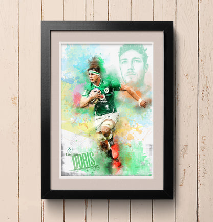Caelan Doris - Irish Rugby Art Print