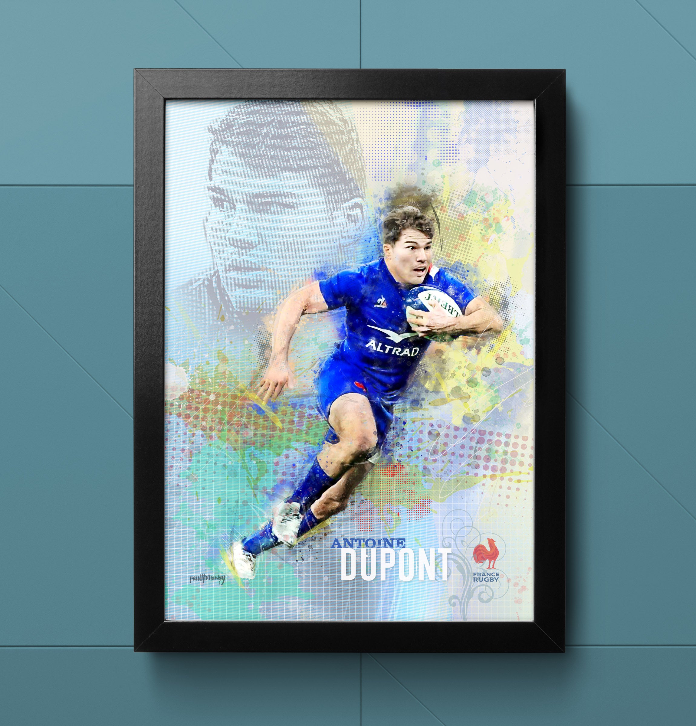 Antoine Dupont - Rugby Art Print – Arty Print Creations