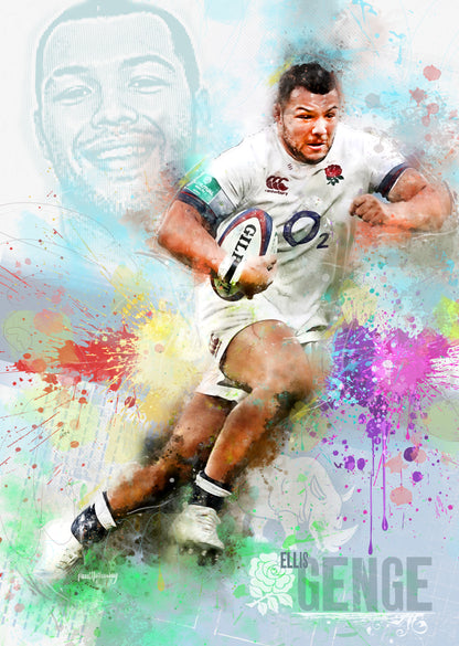 Ellis Genge - England Rugby Art Print