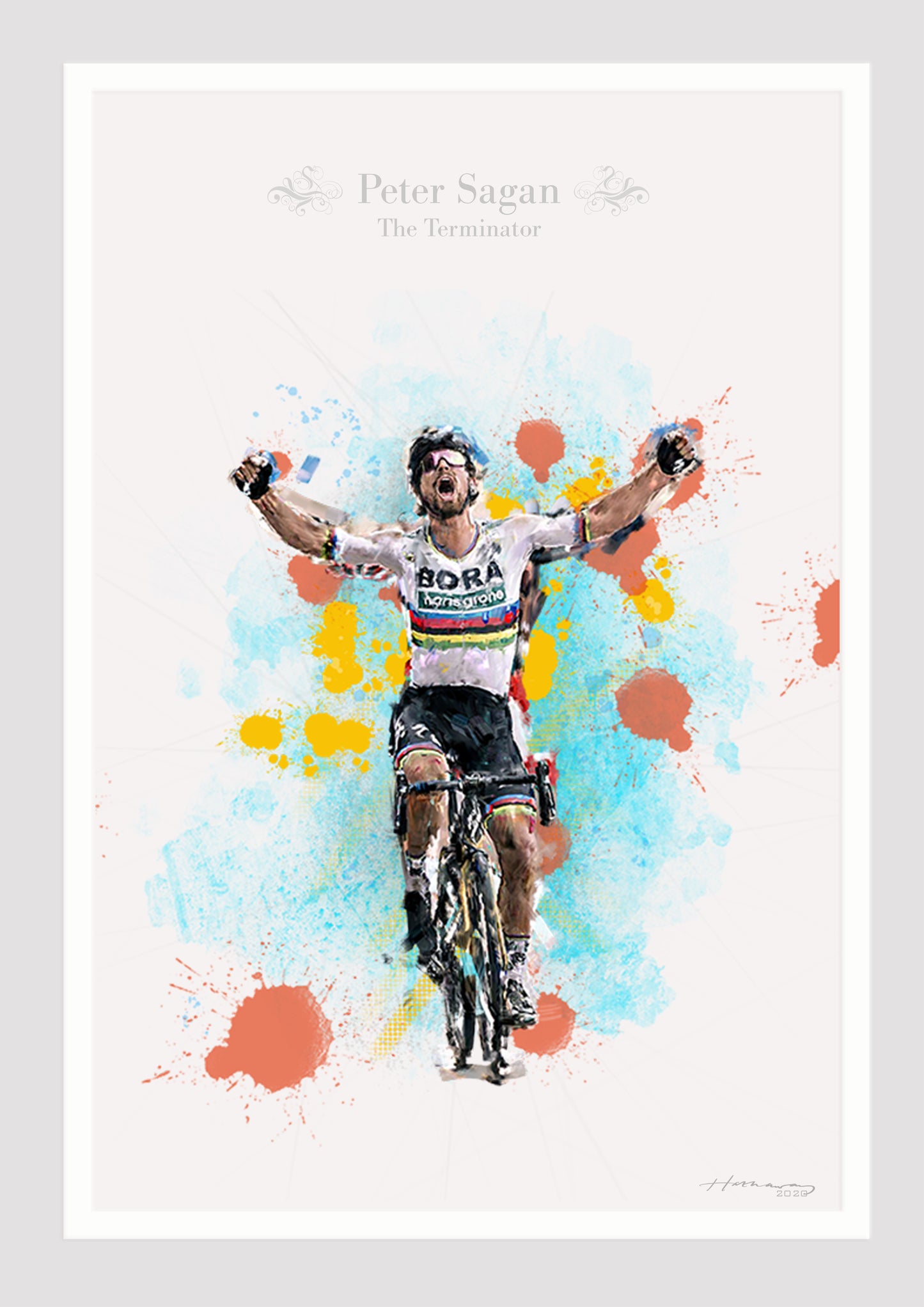 Peter Sagan - Cycling Art Print - Option 3