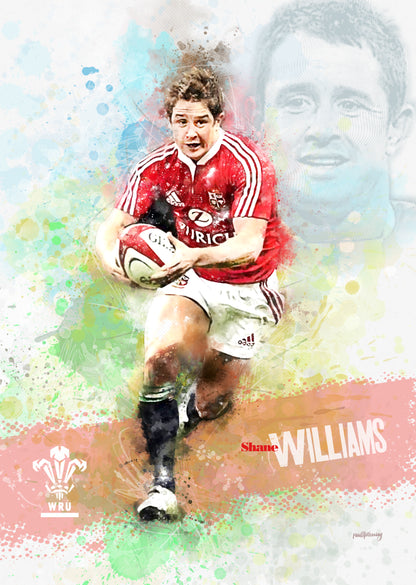 Shane Williams - Welsh Rugby Art Print