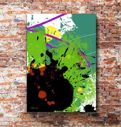 modern art, drip style canvas print