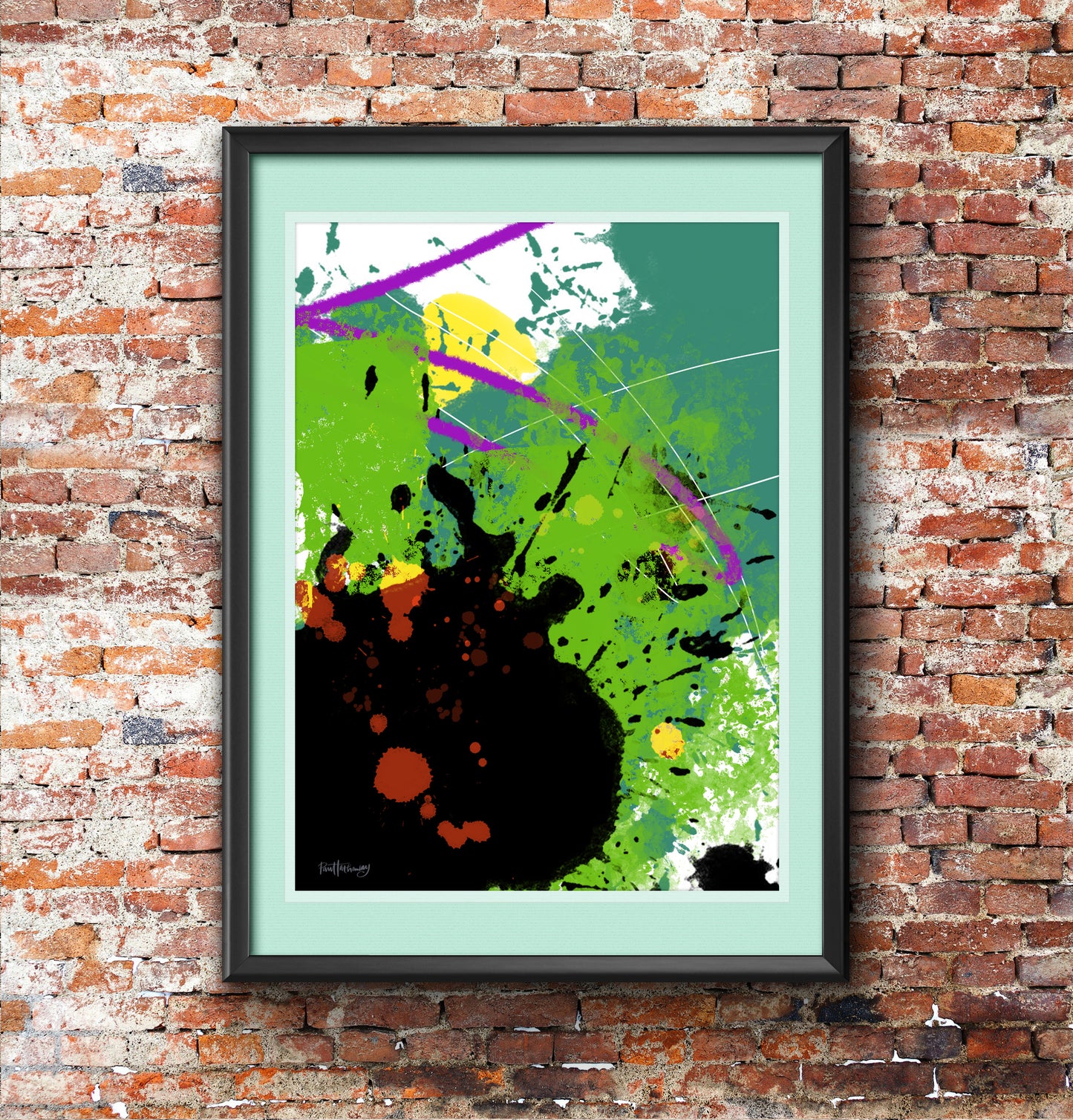 Drippy No.2 - Abstract Wall Art Print