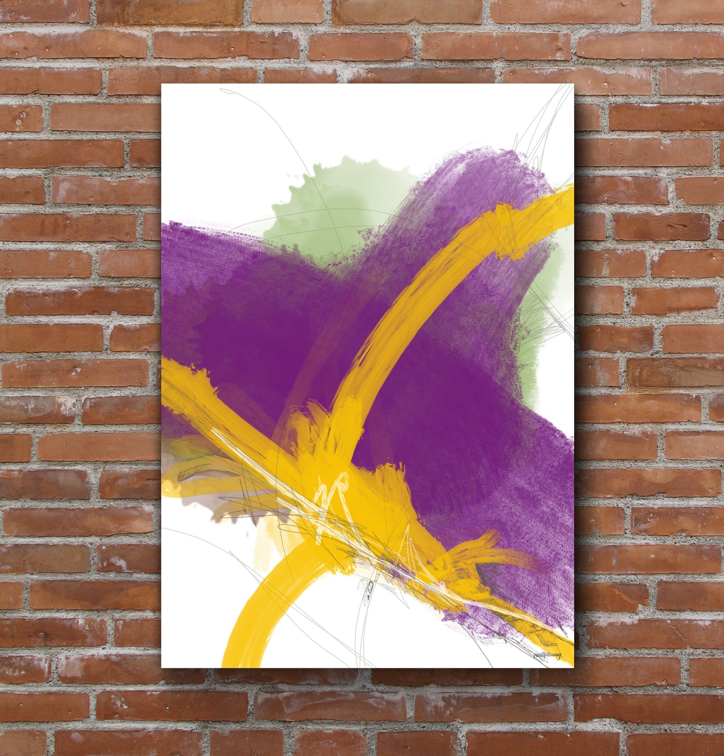 Colour splash - Abstract Wall Art Print