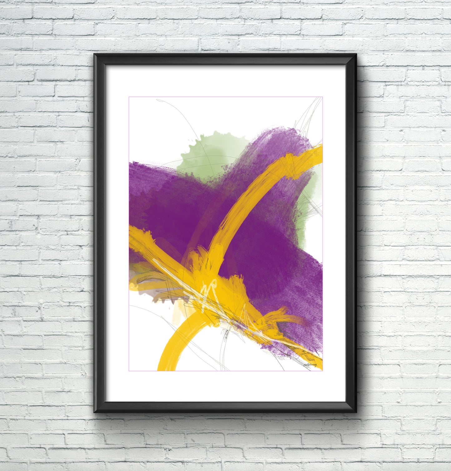 Colour splash - Abstract Wall Art Print