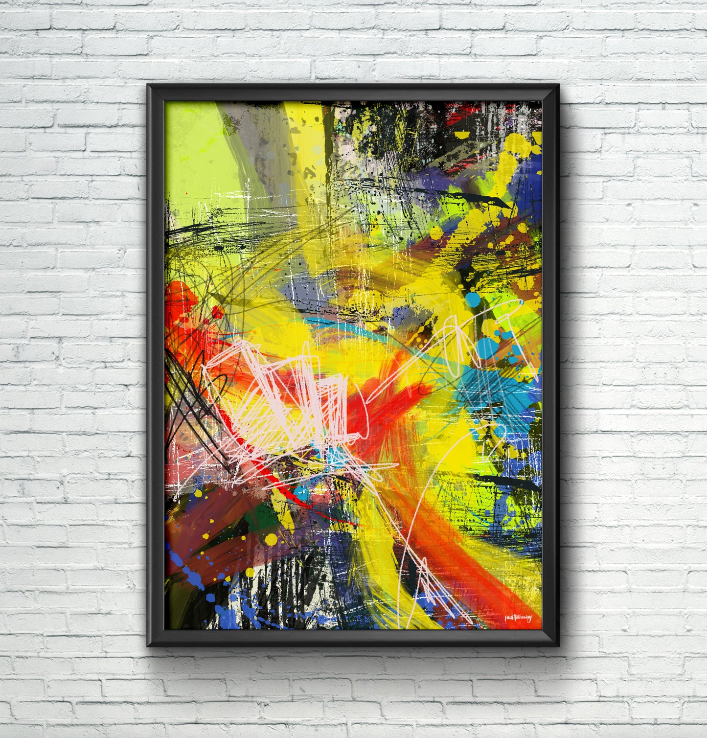 Through the woods - Abstract Wall Art Print