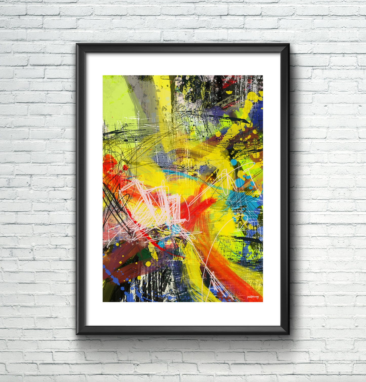 Through the woods - Abstract Wall Art Print