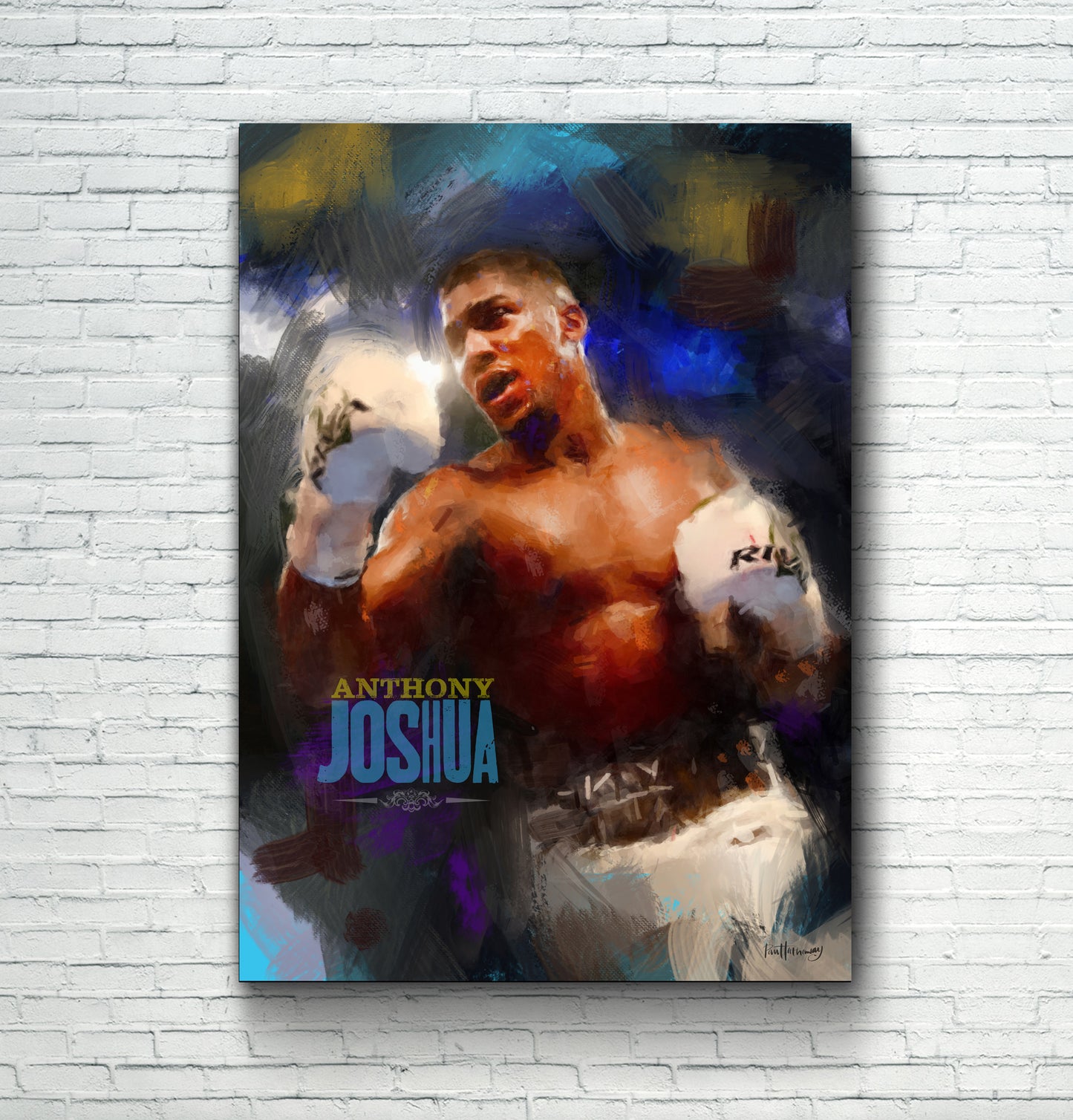 Anthony Joshua - Boxing Art Print - Option 2