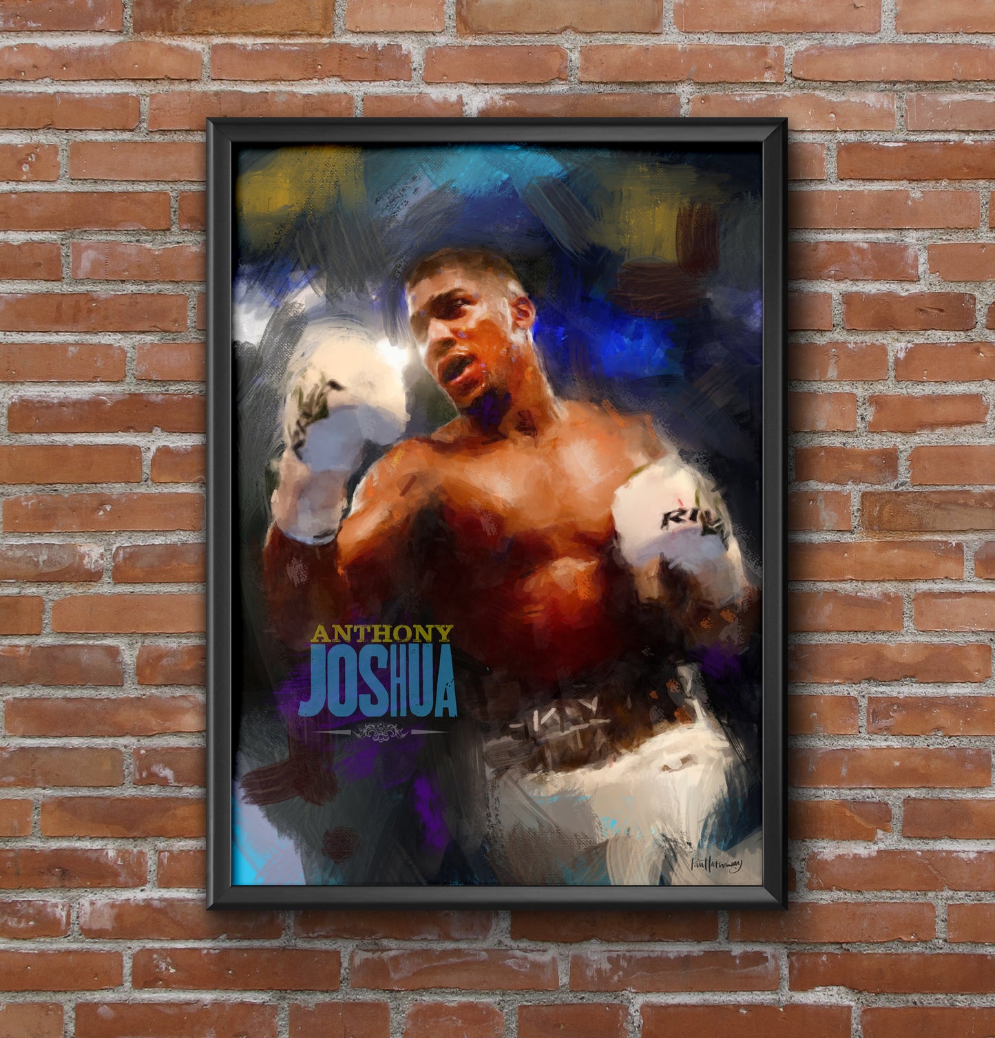 Anthony Joshua - Boxing Art Print - Option 2