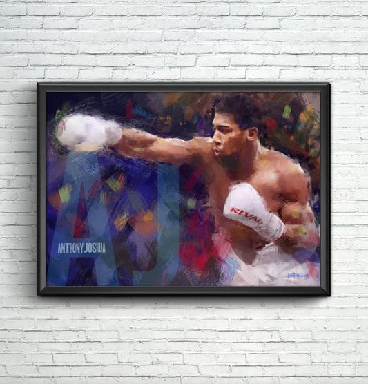 Anthony Joshua - Boxing Art Print - Option 3