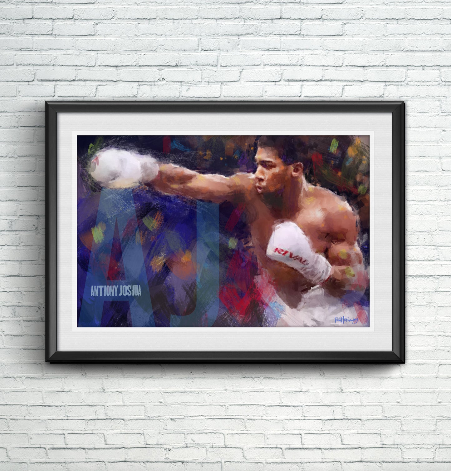 Anthony Joshua - Boxing Art Print - Option 3