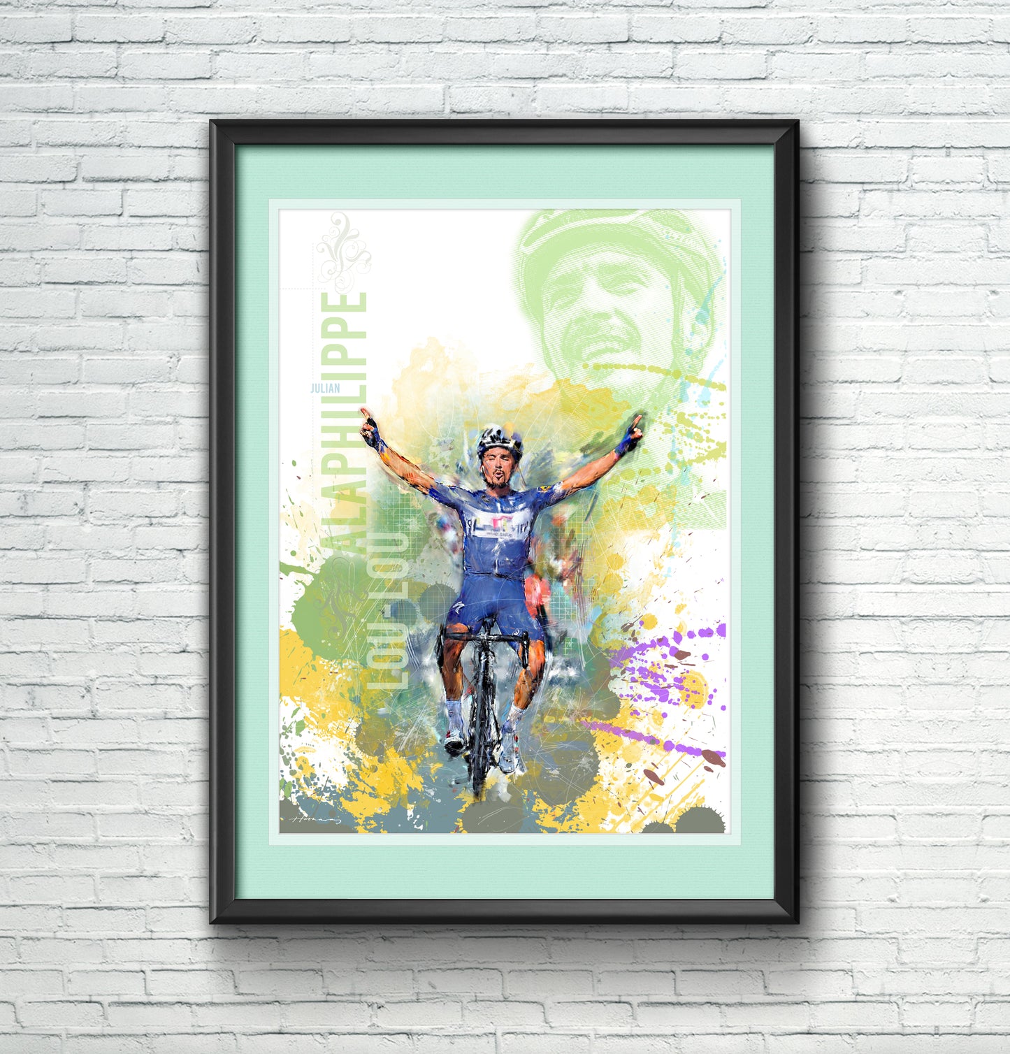 Julian Alaphilippe - Cycling Art Print