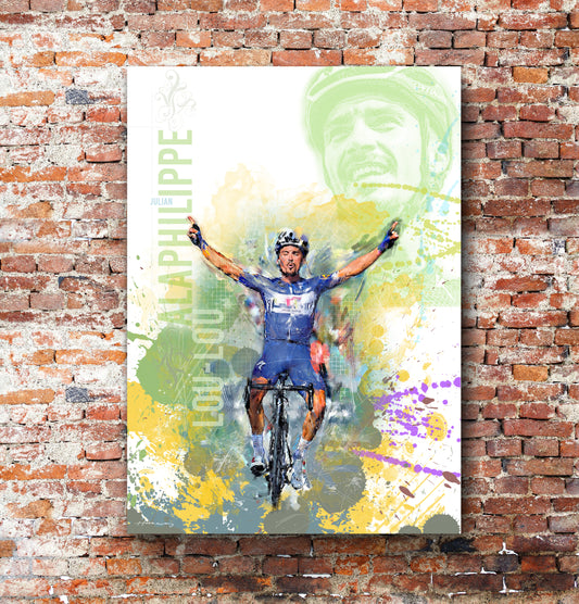 julian alaphilippe art canvas print