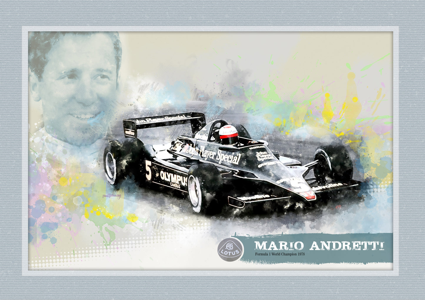 Mario Andretti - Motor Racing Art Print