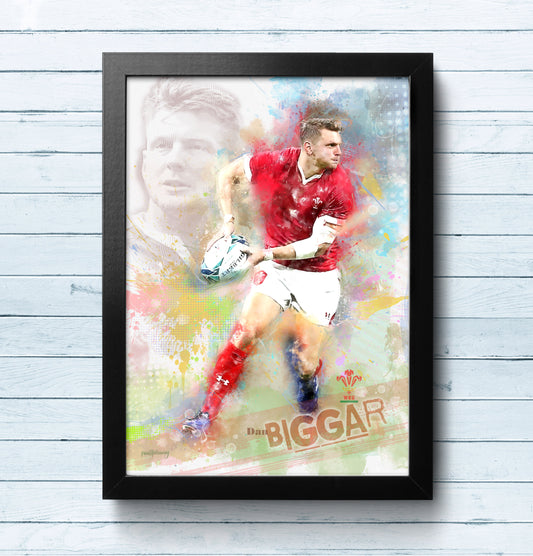 Dan Biggar - Welsh Rugby Art Print