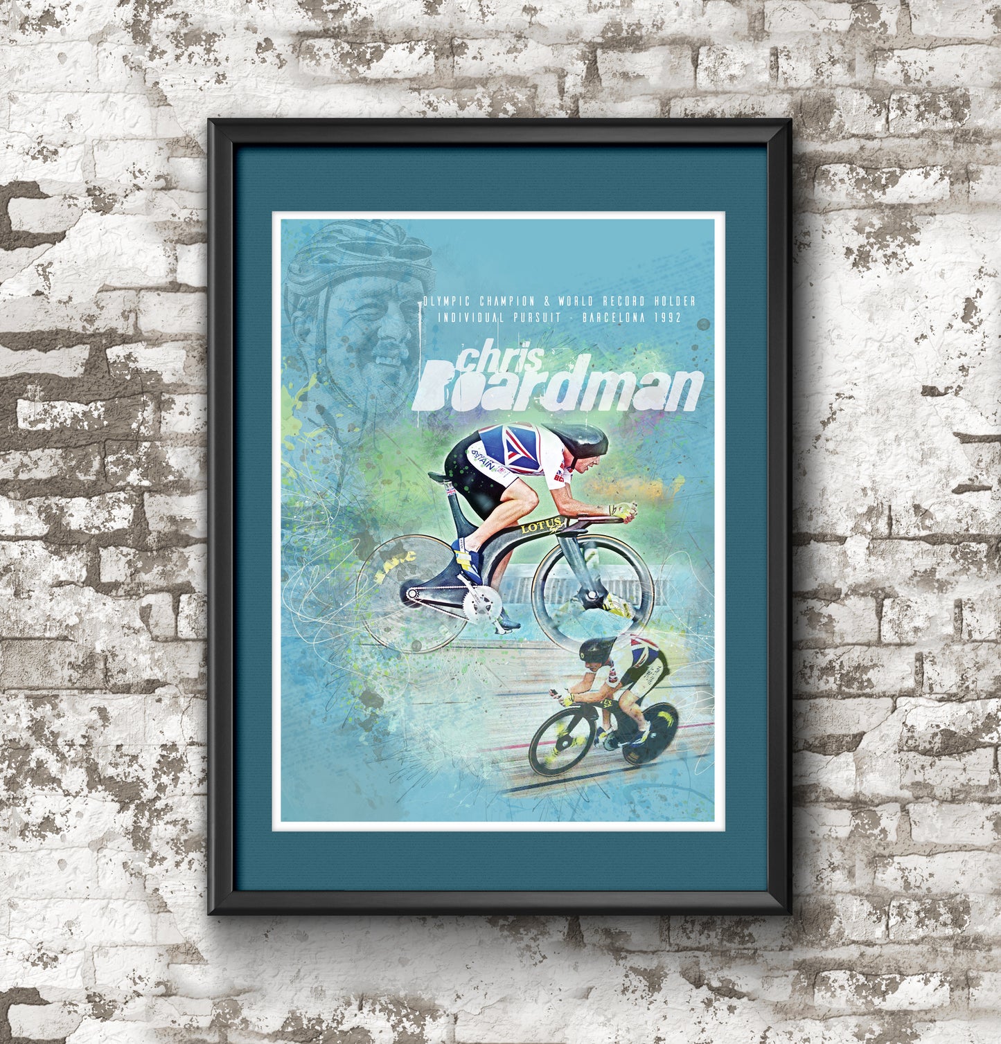 Chris Boardman - Cycling Art Print