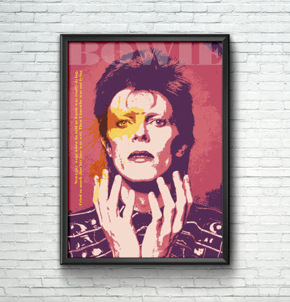 David Bowie - Music Art Print