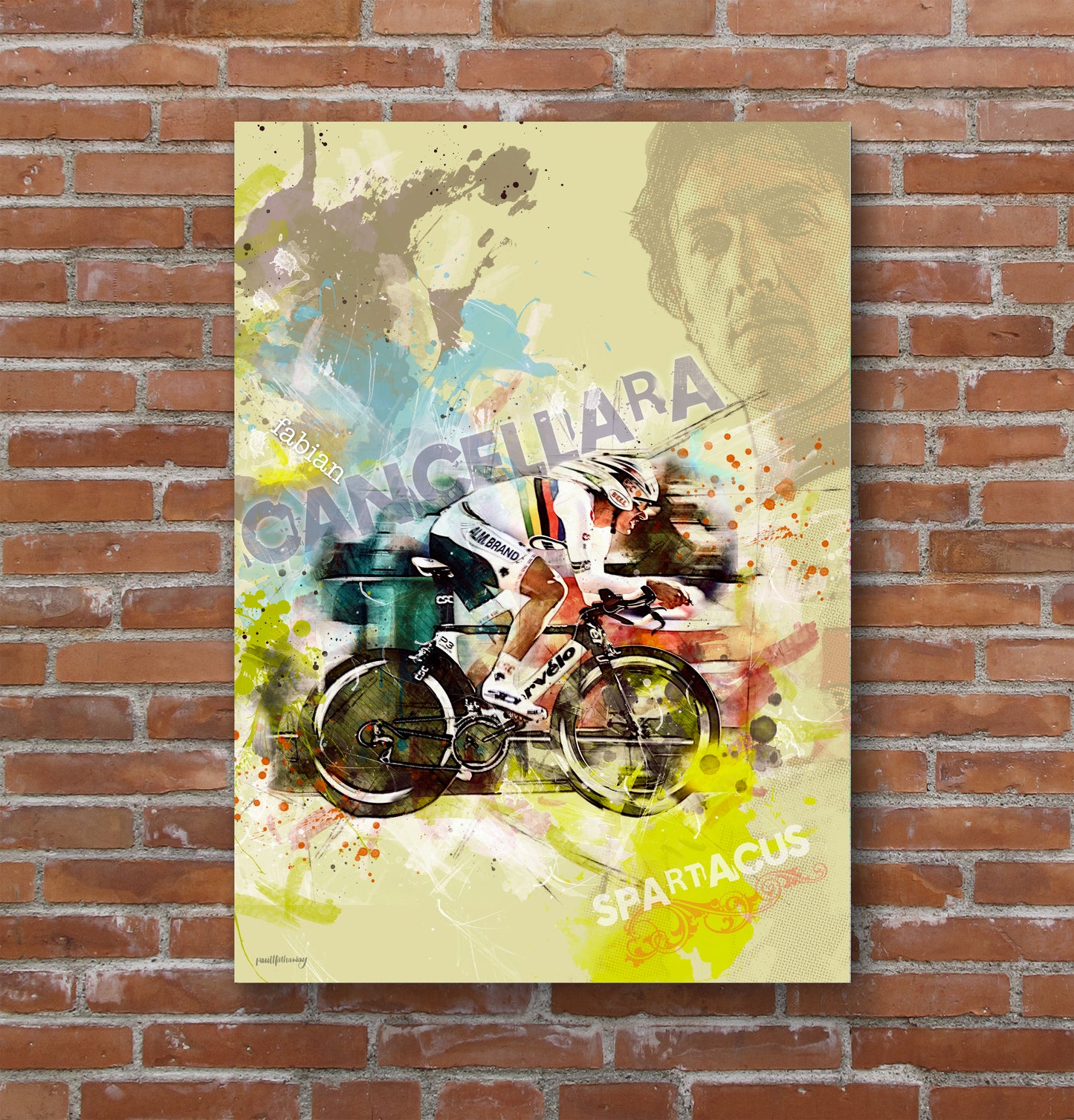 Fabien Cancellara - Cycling Art Print