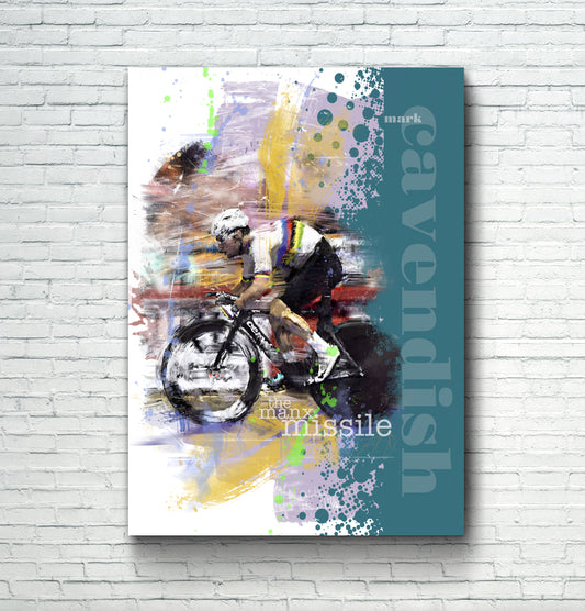 Mark Cavendish cycling poster