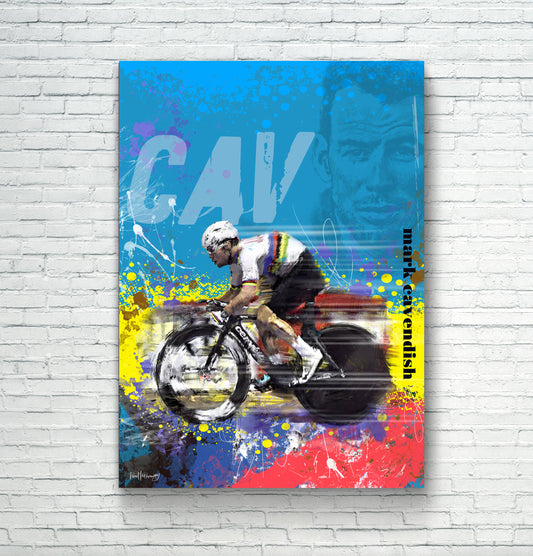 Mark Cavendish canvas art print/poster