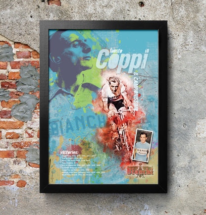 Fausto Coppi - Cycling Art Print